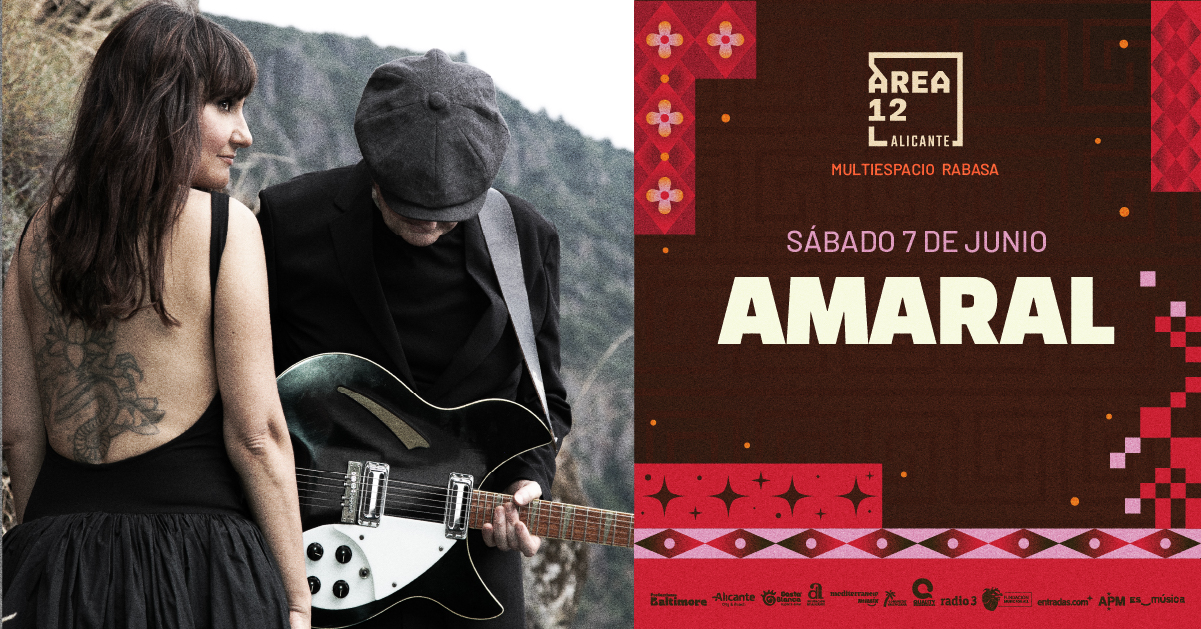 La gira «Dolce Vita» de Amaral aterrizará en Área 12 el 7 de junio. 